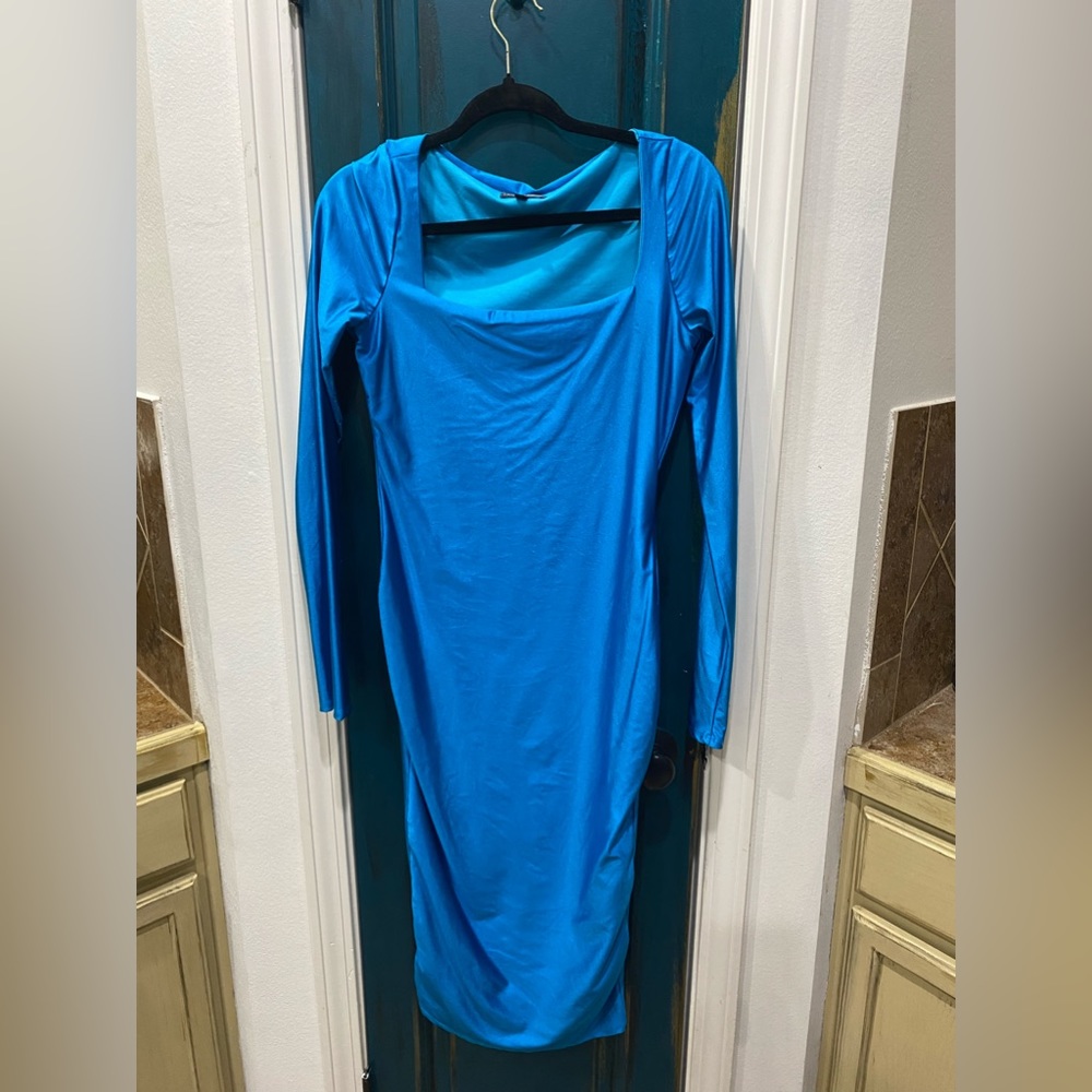 Aqua Midi Dress